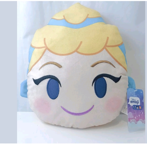 Disney Other - Disney Princess Emoji Plush Pillow - Cinderella